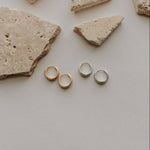 Rue Gold Brushed Hoops