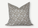 22x22 Olive Meridan Floral Pillow Cover