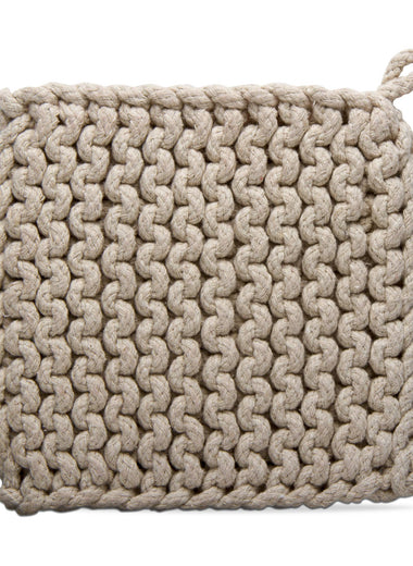 Crochet Cotton Trivet - Natural