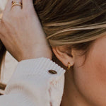 Athena Gold Hoops