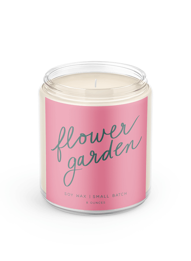 8 oz Poured Goods Candle - Flower Garden