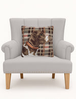 16x16 Hunting Dog Hook Pillow
