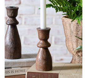 Dark Wood Taper Holder
