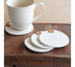 Woven Round Coasters S/4