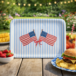 Freedom250® American Flag Round Tray