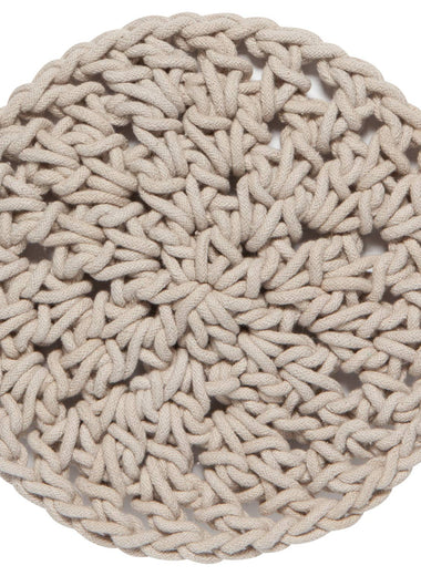 Dove Gray Knotted Trivet
