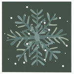 Ceramic Napkin Tray + Napkins - Snowflake