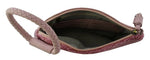 Sherpa Cuff Handle Tassel Wristlet - Camel