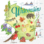 Wisconsin Cocktail Napkins