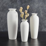 Matte White Tall Vase