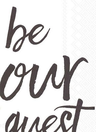 "Be Our Guest" Guest Towel Napkins