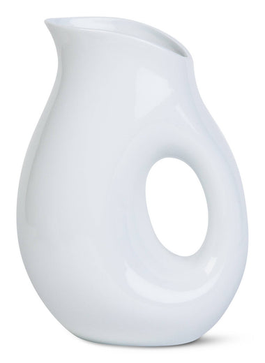 Whiteware Oval Pitcher