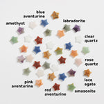 Assorted Carved Crystal Stars