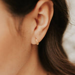 Athena Gold Hoops