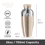 Classic Cocktail Shaker, 26 oz Gold