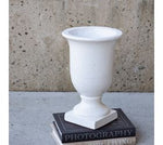 White Pedestal Vase