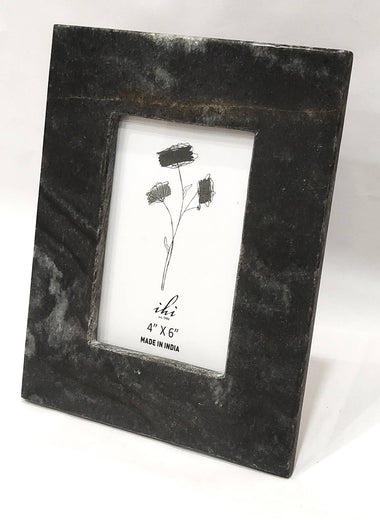 4x6 Midnight Black Marble Photo Frame