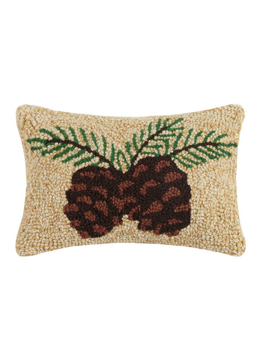 8x12 Pinecone Hook Pillow