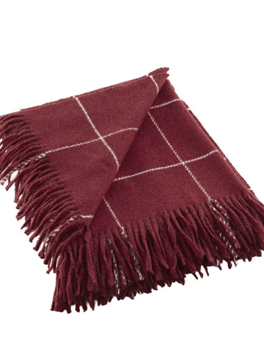 Windowpane Cashmere-Like Throw - 50x60