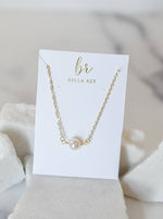 Rowan Single Pearl Gold Chain Necklace