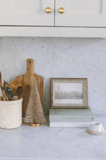 8x10 Winter Fawn Framed Antique Art