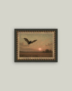8x10 Bat at Dusk Framed Art