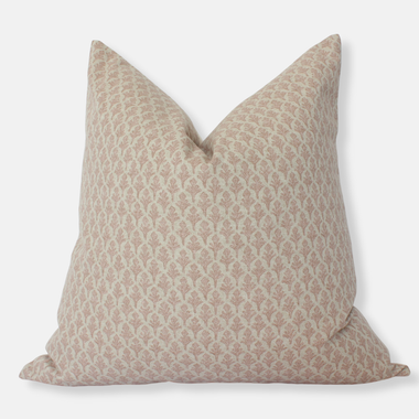 14x20 Neutral Blush Floral Pillow Cover