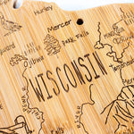 Wisconsin Cutting Board with Engraved Artwork