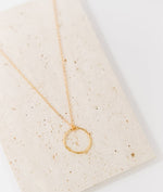 Stella Gold Circle Charm Necklace