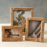 4x6 Lattice Rattan Photo Frame