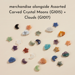 Assorted Carved Crystal Stars