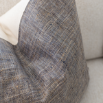 22x22 Dante Textured Brown & Blue Pillow Cover