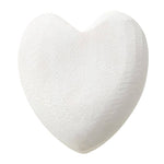 Small Wood Heart - White