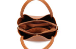 Clara 3 Compartment Satchel/Crossbody Bag - Navy