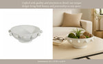White Iron Hobnail Bowl