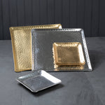 Gold Square Hammered Plate