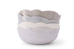 Scalloped Serving Bowl - Cream