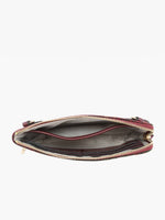 Kendall Plaid Wristlet w/ Twist Lock -  Navy