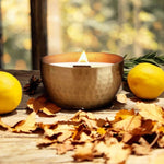 La Vie a La Maison - 14oz Soy Candle in Brass Bowl