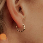 Lola Gold Floral Hoops