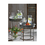 Clear Bubble Glass Pitcher