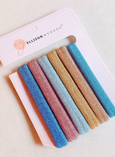 Shimmer Hair Ties S/6