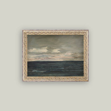 16x12 Ocean View Antique Art in Frame