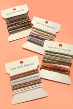 Boho Knot Bracelet & Hair Ties - Off White