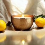 La Vie a La Maison - 14oz Soy Candle in Brass Bowl
