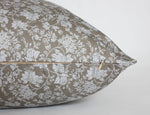 22x22 Olive Meridan Floral Pillow Cover