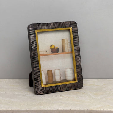 4x6 Black Fish Horn Photo Frame