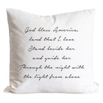 18x18 God Bless America Pillow Cover
