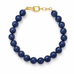Beaded Gumball Statement Necklace - Royal Navy