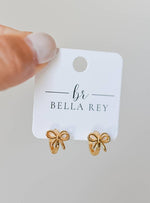 Juliana Gold Bow Huggie Hoops